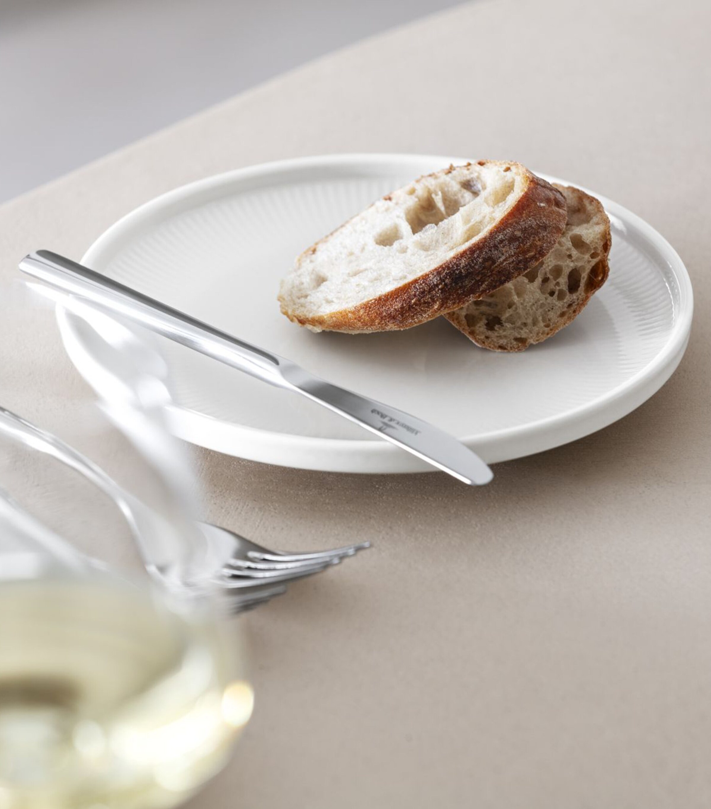 Porcelain Afina Side Plate (17cm) WHITE Image 7