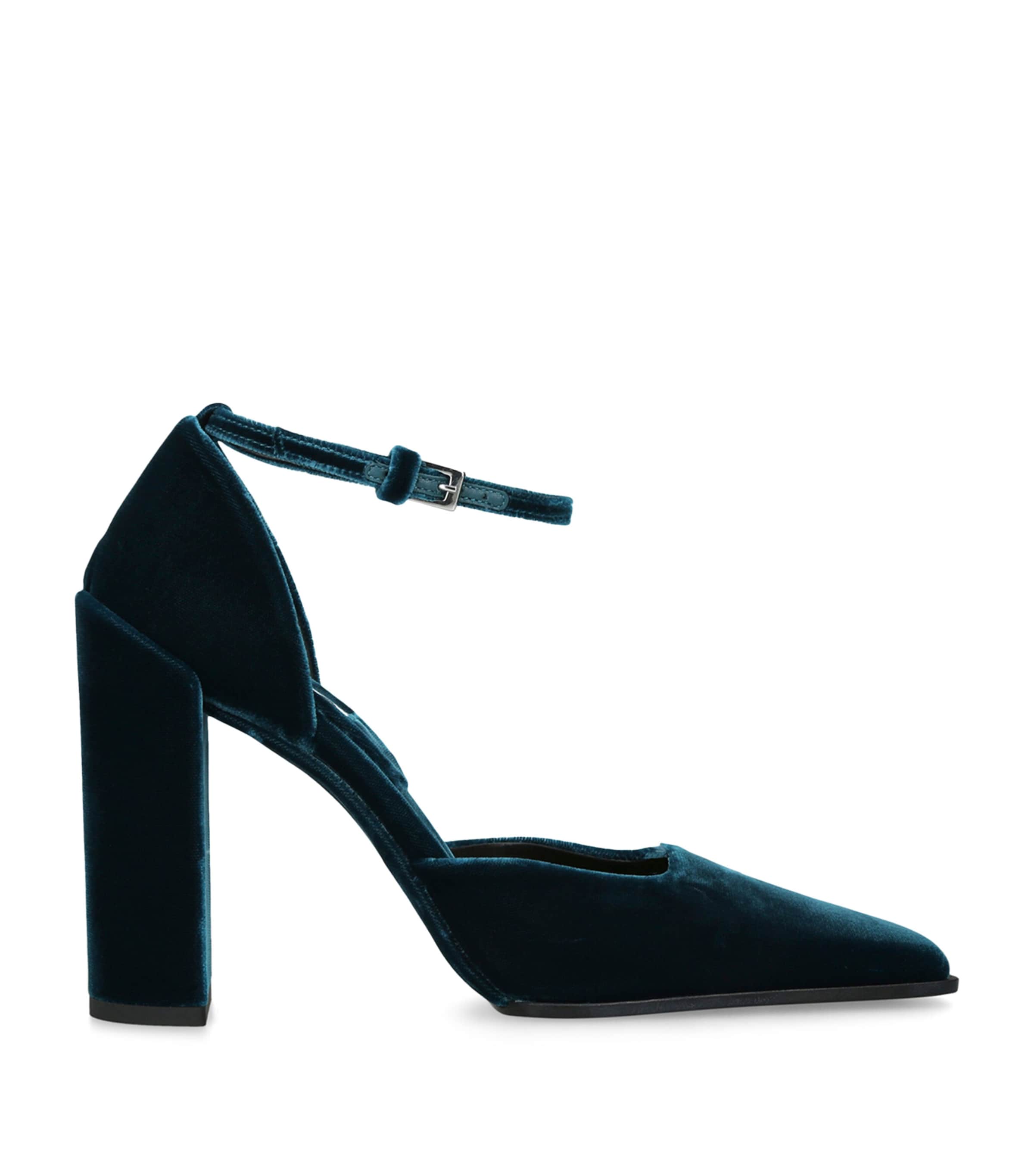 Alaïa Velvet D'orsay Courts 90 In Blue