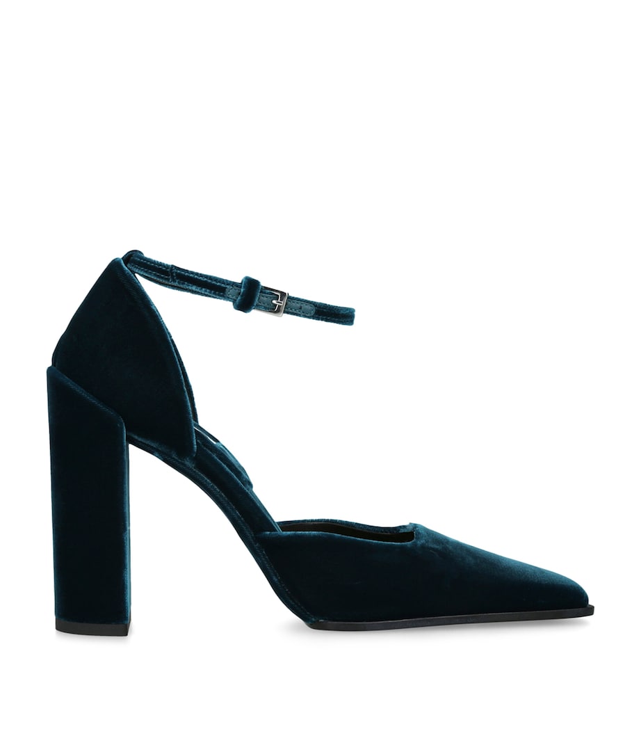 Velvet D’Orsay Pumps 90 PETROL Image 1