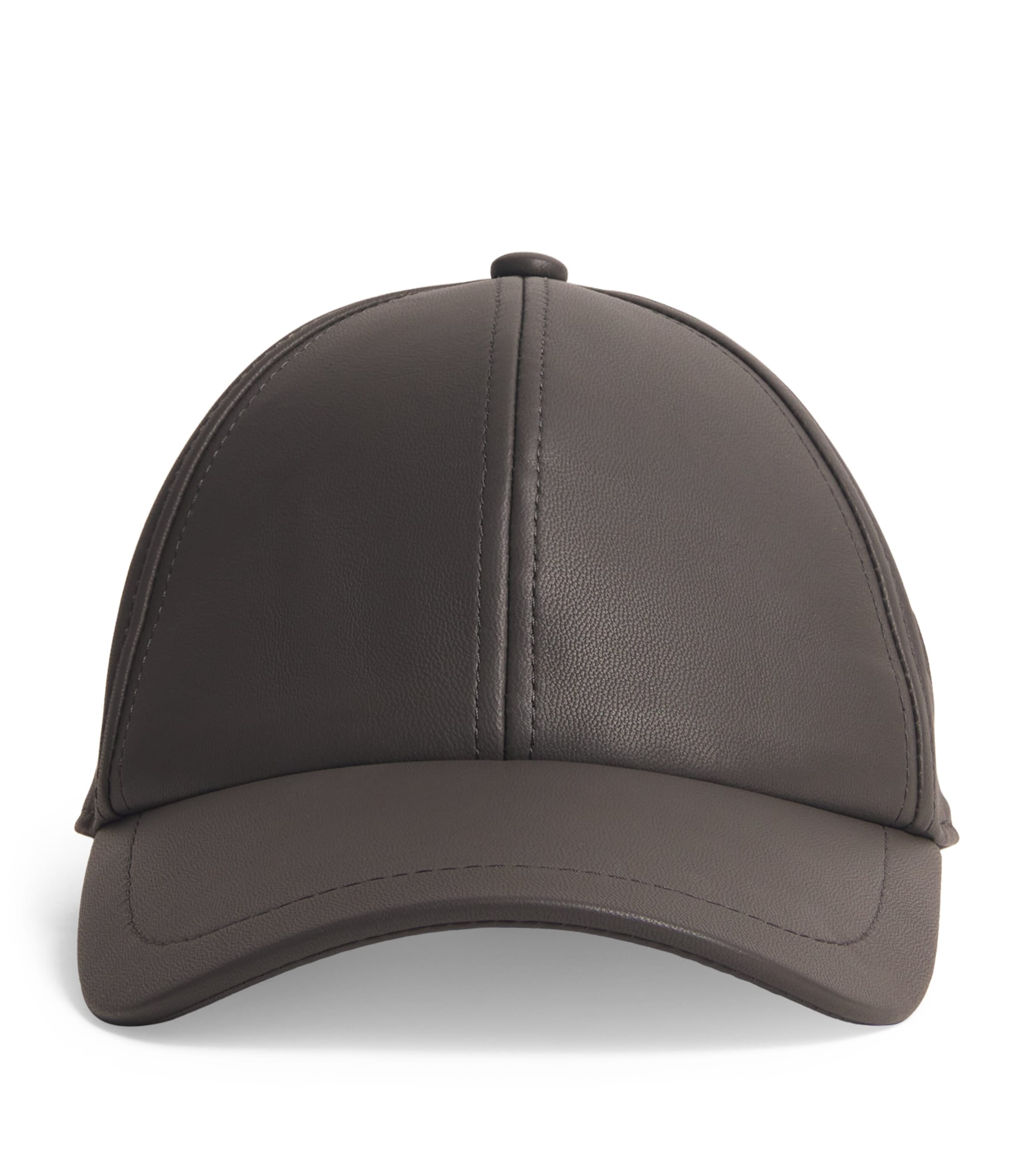 Yves Salomon Lambskin Cap In Black
