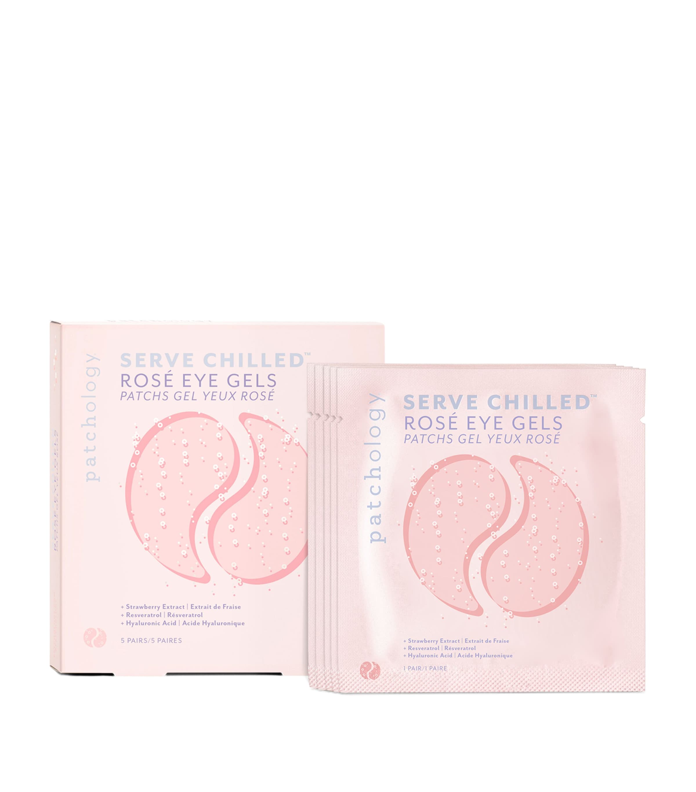 Serve Chilled Rosé Eye Gels (5 Pack) NO COLOUR Image 3