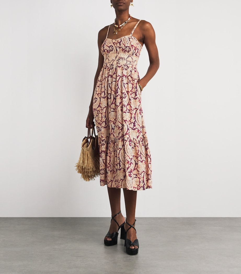 Floral Nadine Midi Dress AMRTH AMARANTHU Image 2