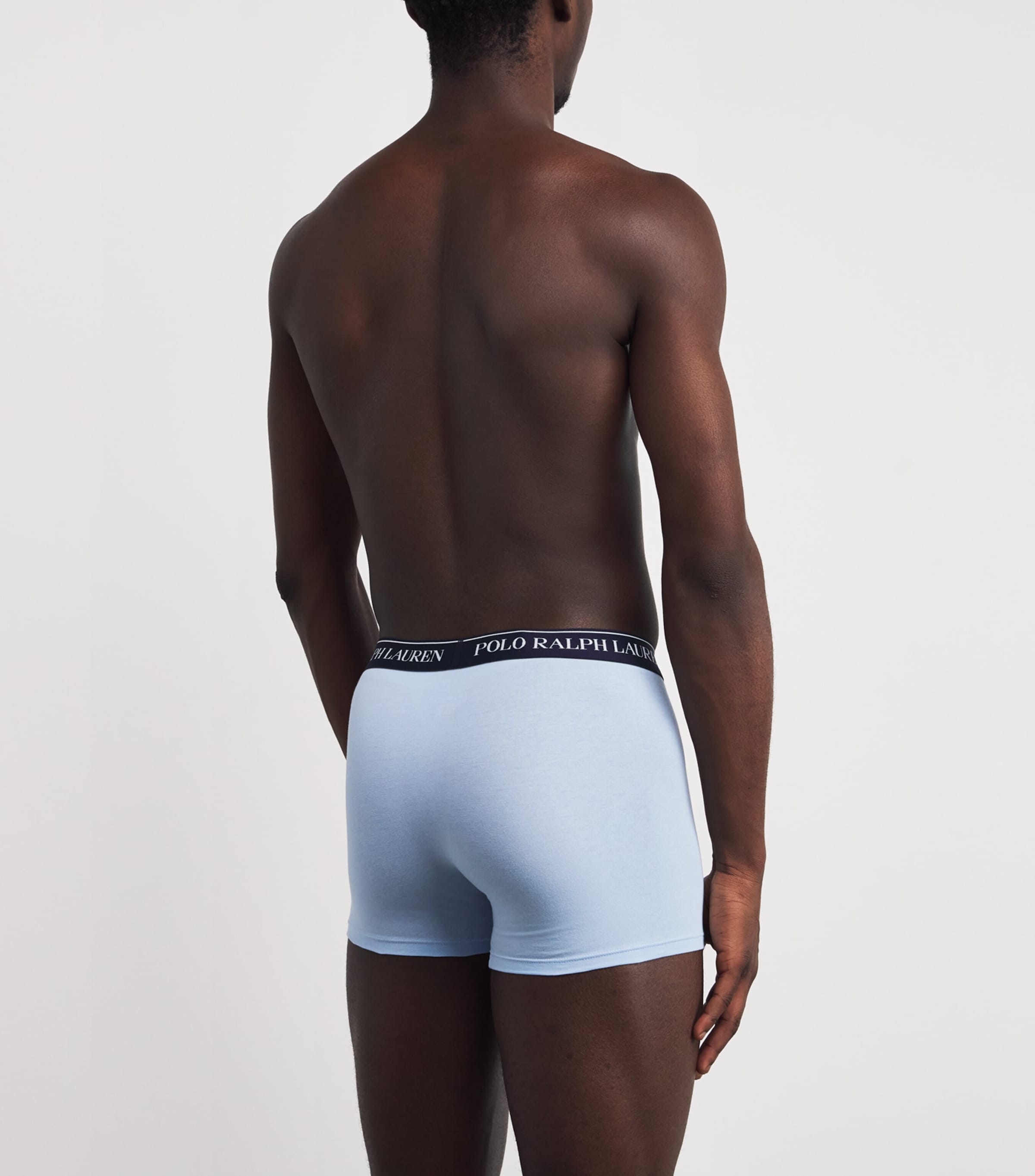 Stretch-Cotton Classic Trunks (Pack of 3) 3PK NVY/STHP BLU/GRN Image 3