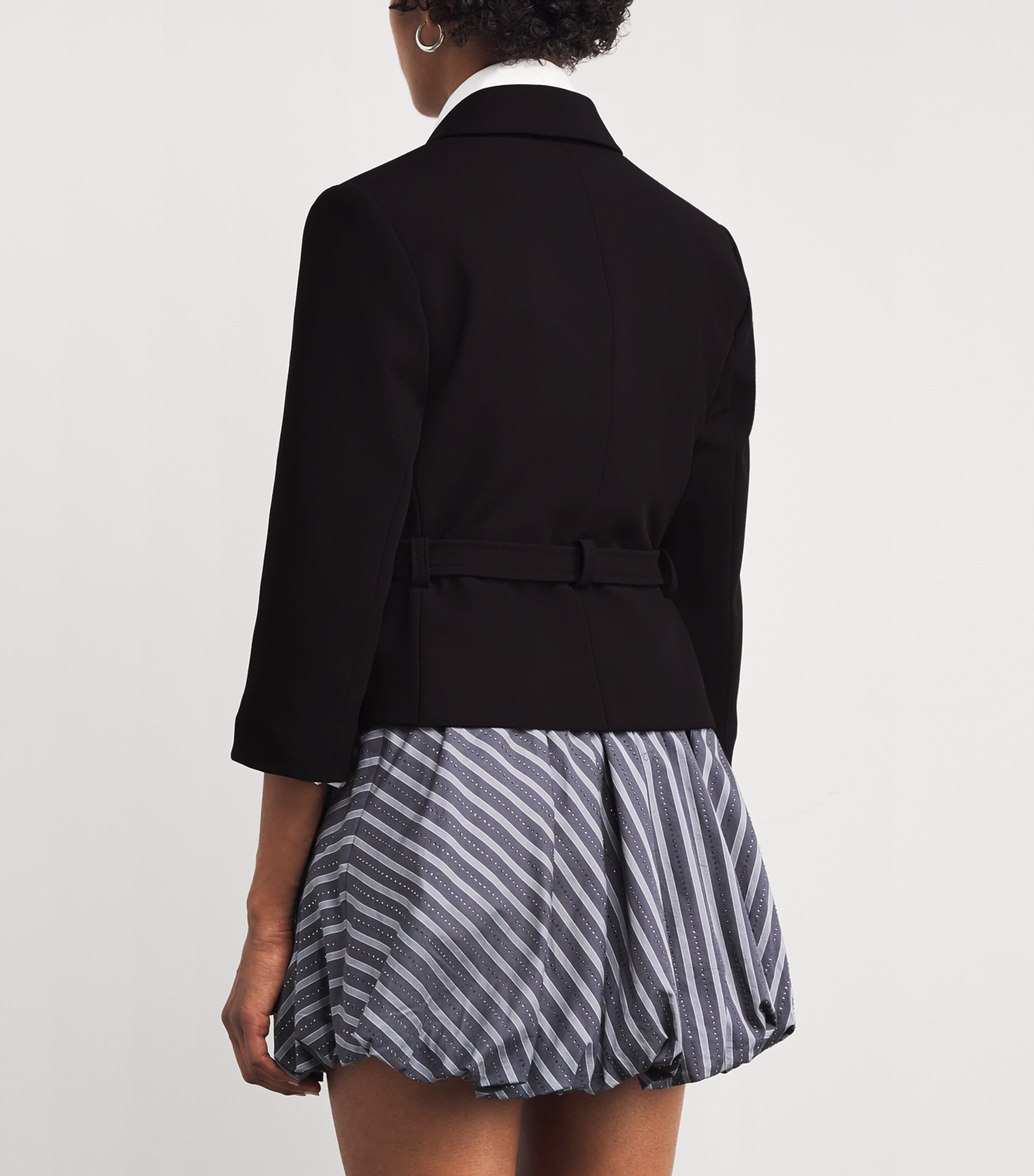 Cropped Blazer BLACK Image 4