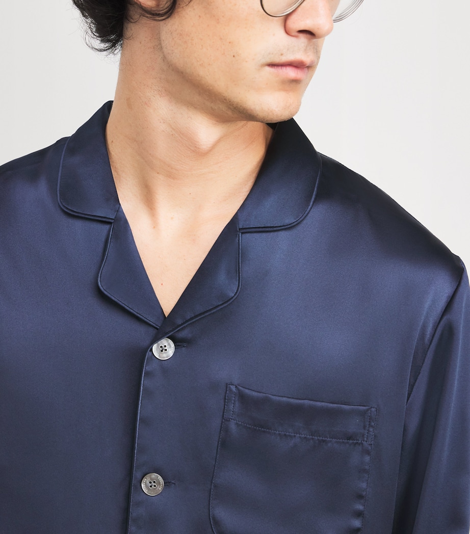 Silk Pyjama Set NAVY Image 6