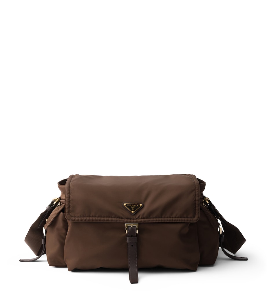 Prada Re-Nylon Explore Shoulder Bag Brown Image 1