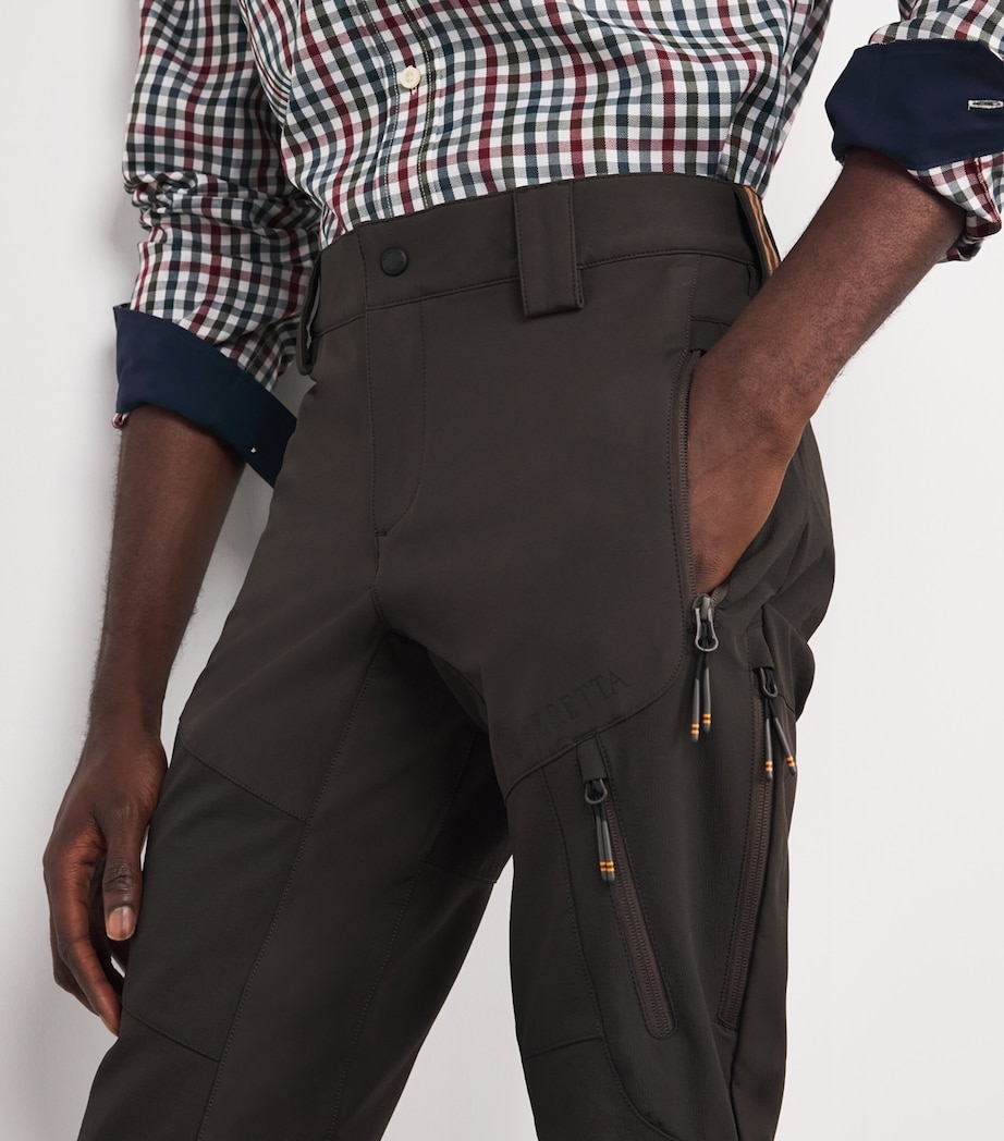 Merino Wool Half-Zip Sweater 08AA:BROWN BARK Image 6