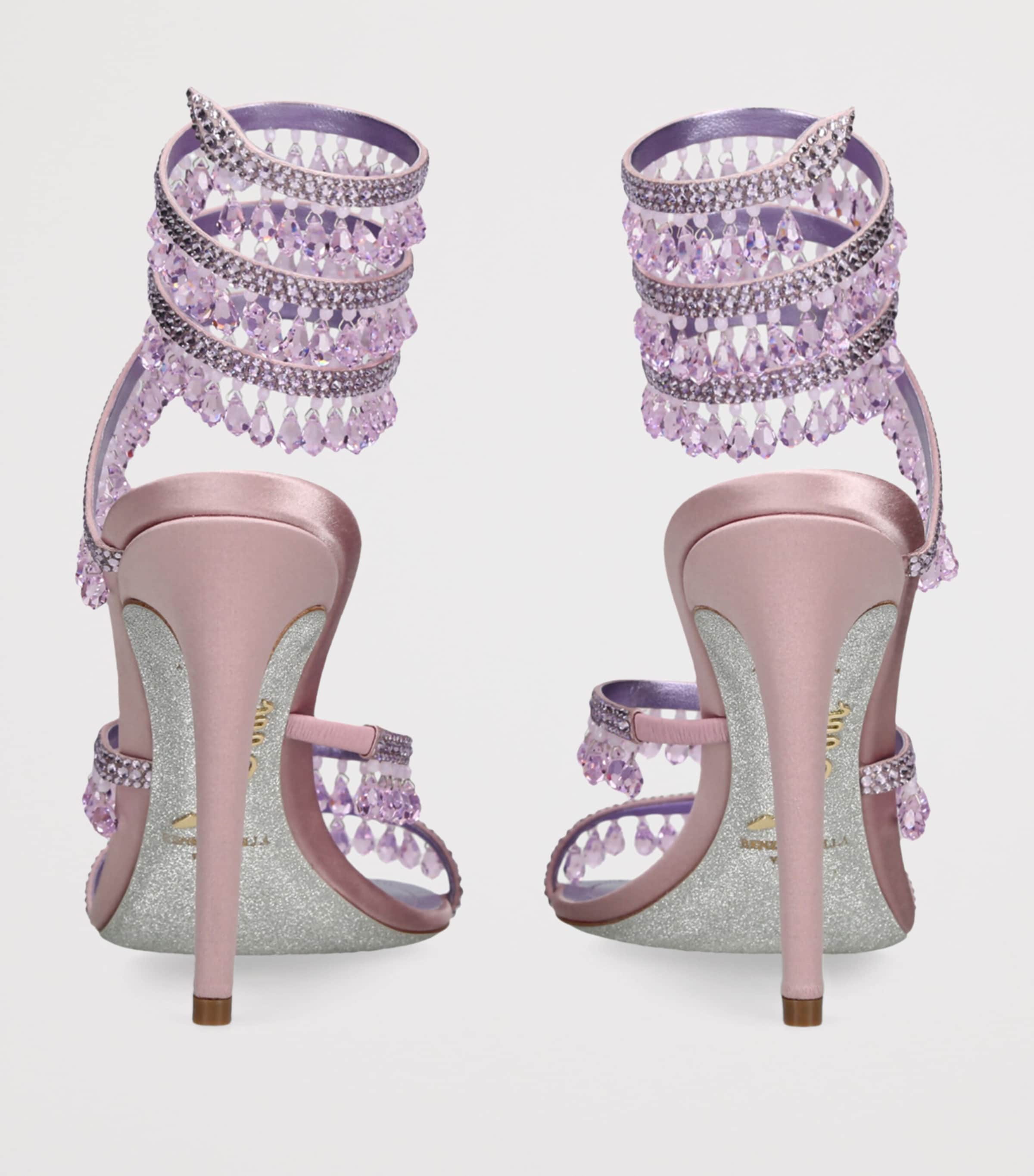 Embellished Chandelier Sandals 105 LILAC Image 2