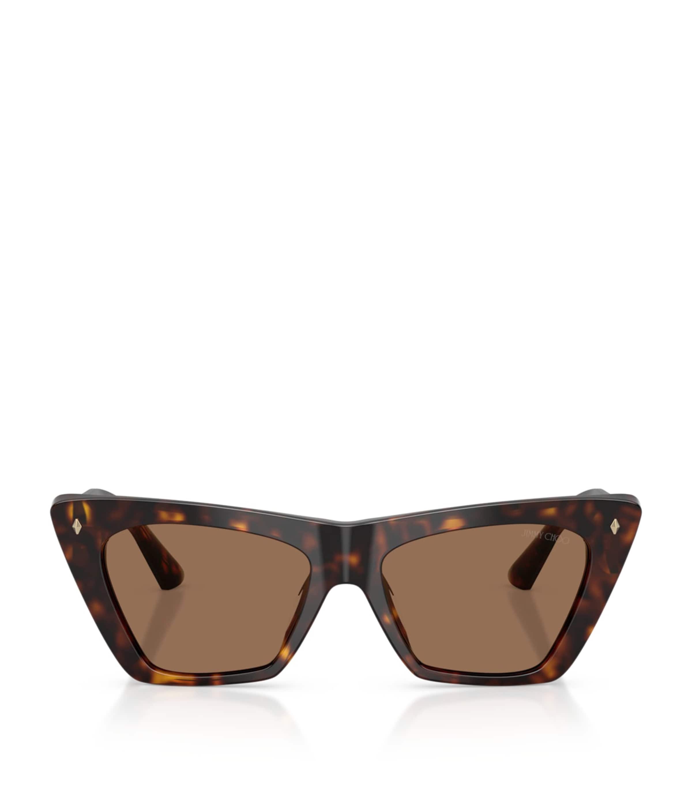 Jimmy Choo Square Cat Eye Sunglasses Brown Image 1