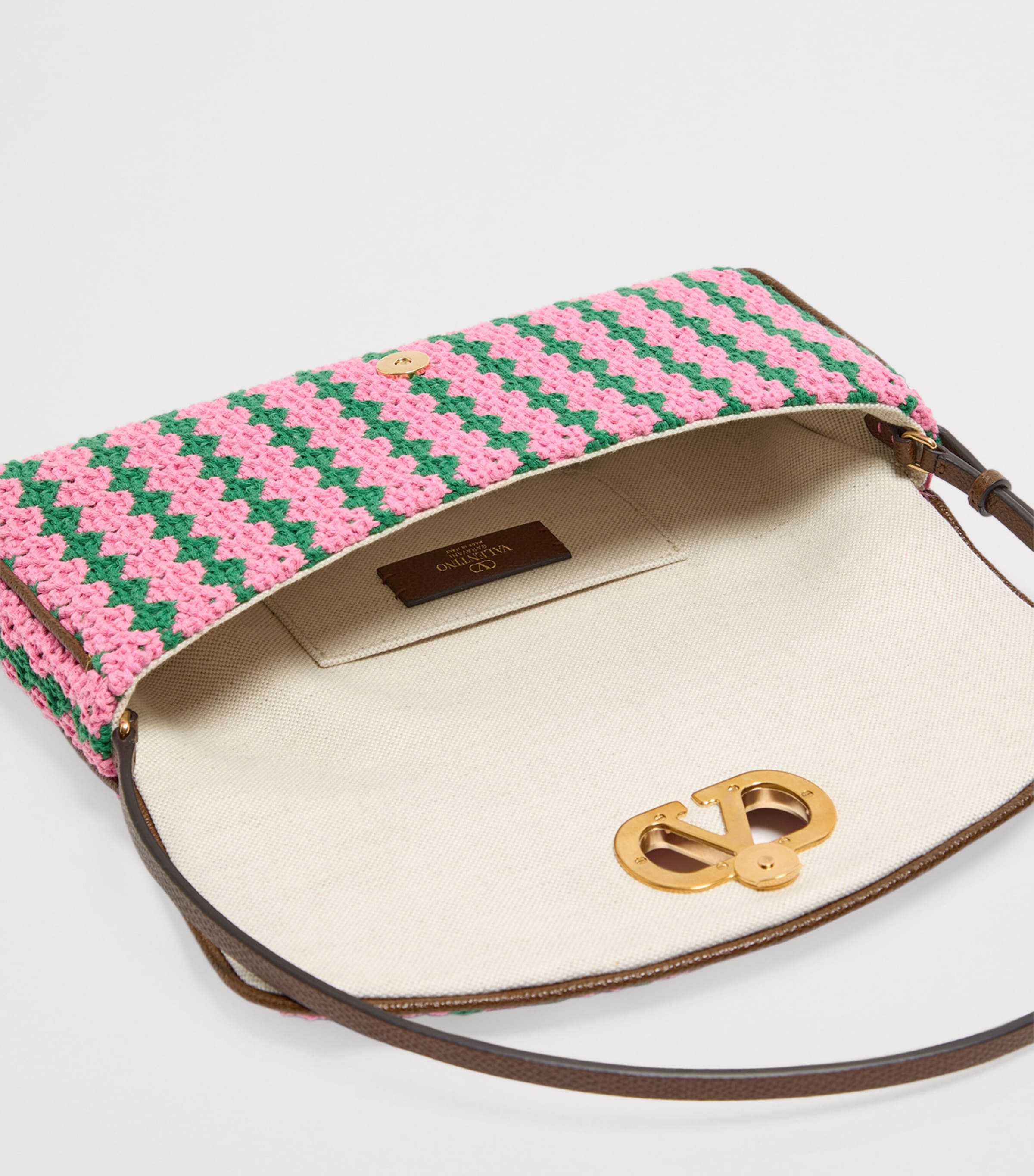 Valentino Garavani Small Crochet DeVain Shoulder Bag Image 5