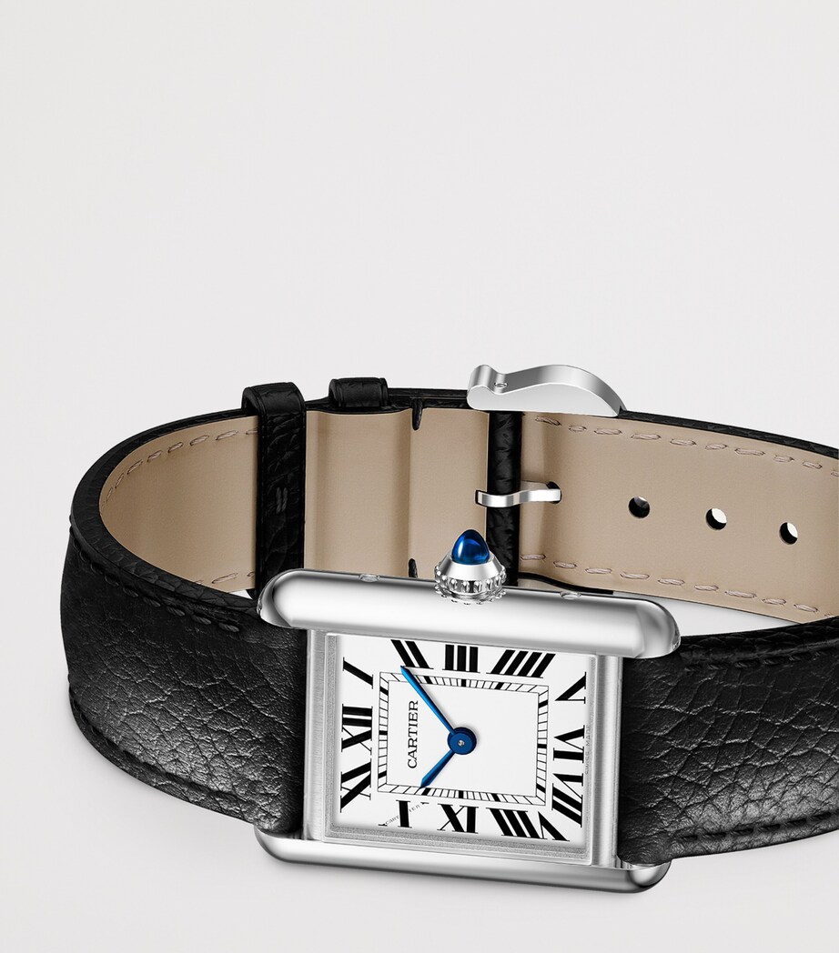 Cartier Small Stainless Steel Tank Must Watch 22mm Silvered Image 4