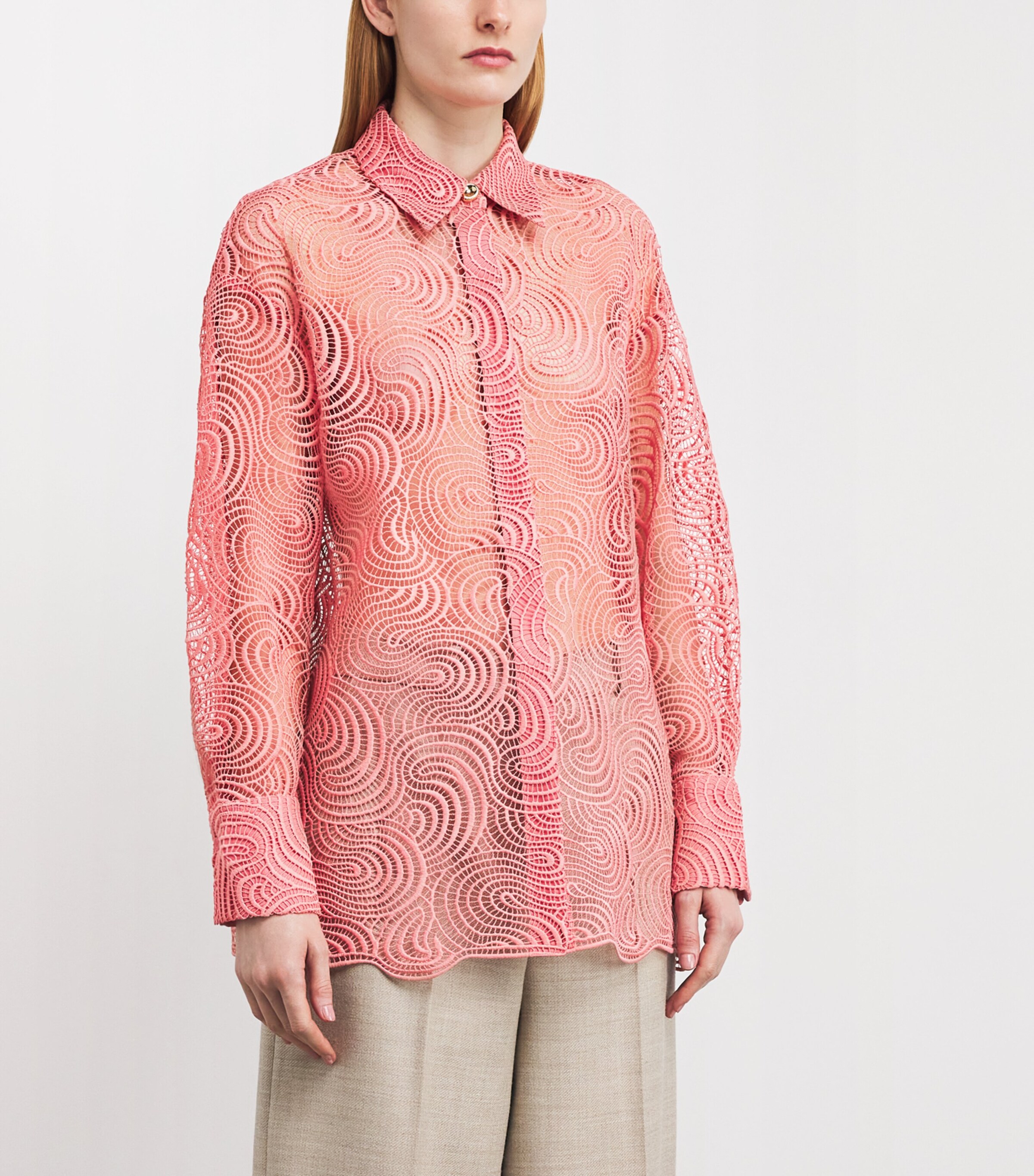Pull Joseph A - Col Rond Strass, Manches 3/4 Rose Magnolia - Taille M, Neuf Avec étiquette