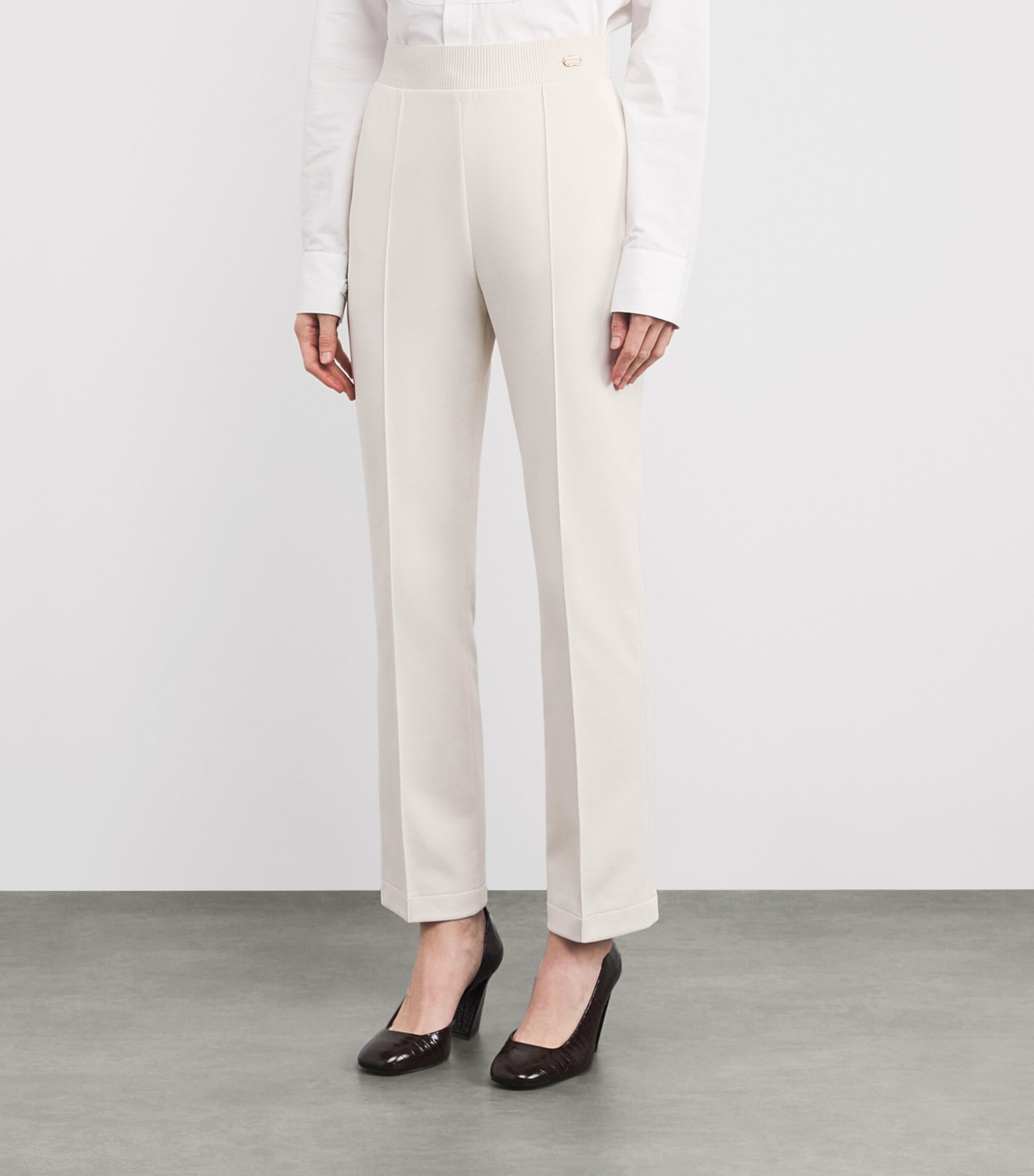 Agnona Womens Tessa Tailored Sweatpants White Agnona White Image 3