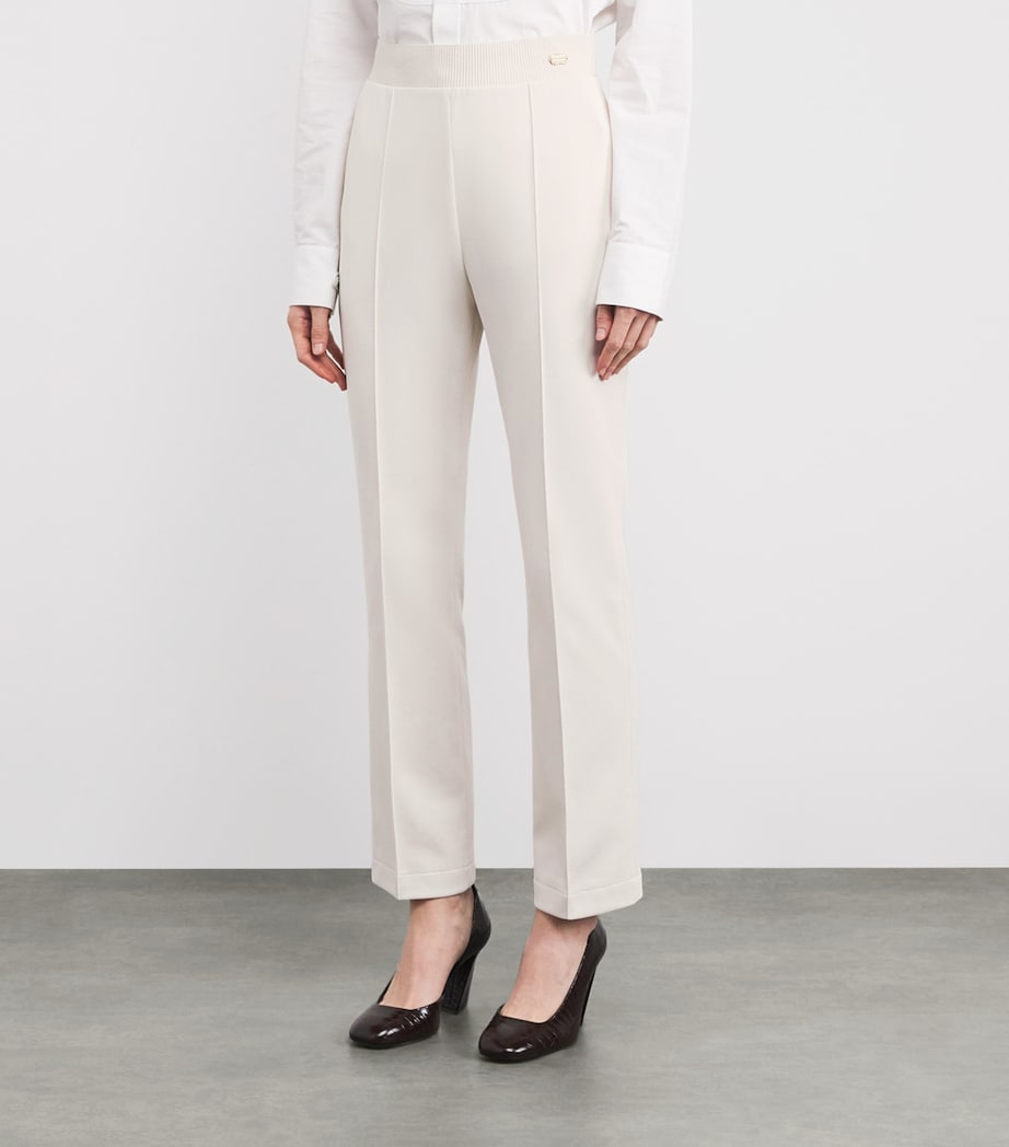 Agnona Womens Tessa Tailored Sweatpants White Agnona White Image 3