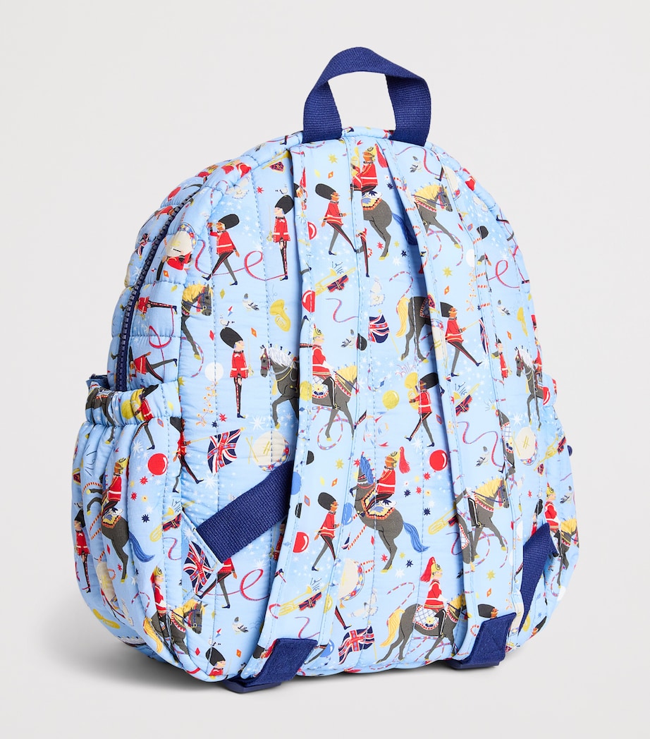 Harrods Quilted Trooping The Colour Backpack Cream Image 2