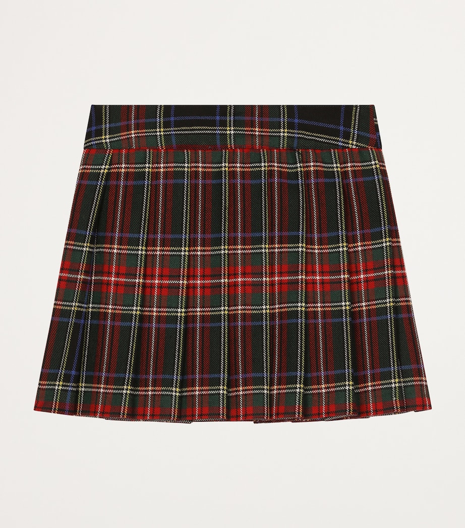 Tartan Pleated Mini Skirt (8-12+ Years) S8100-CHECK-TARTAN Image 2