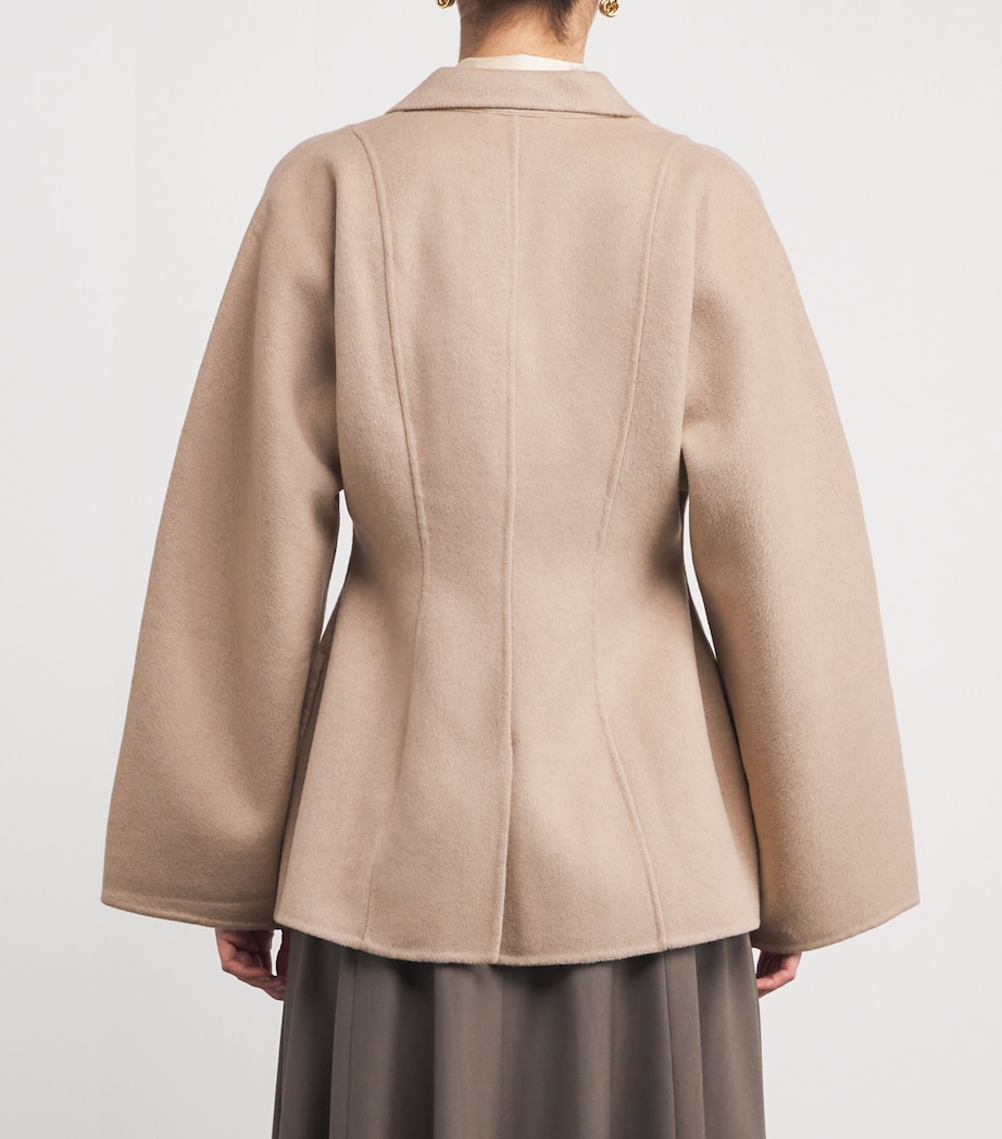 Wool-Blend Tanaro Blazer BEIGE Image 4