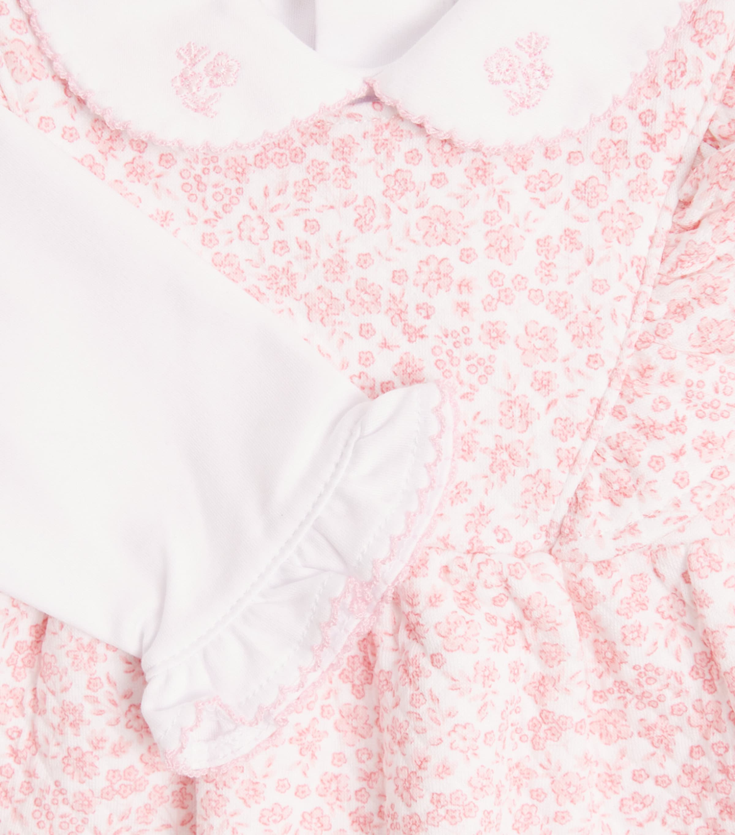 Kissy Kissy Pima Cotton Floral Playsuit Set (3-18 Months) Pink/white Image 3