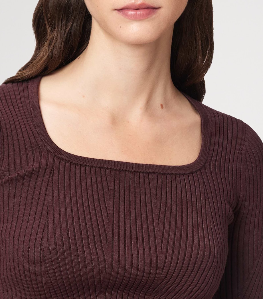 AllSaints Womens Cruz Hally Top Burnt Brown Image 6