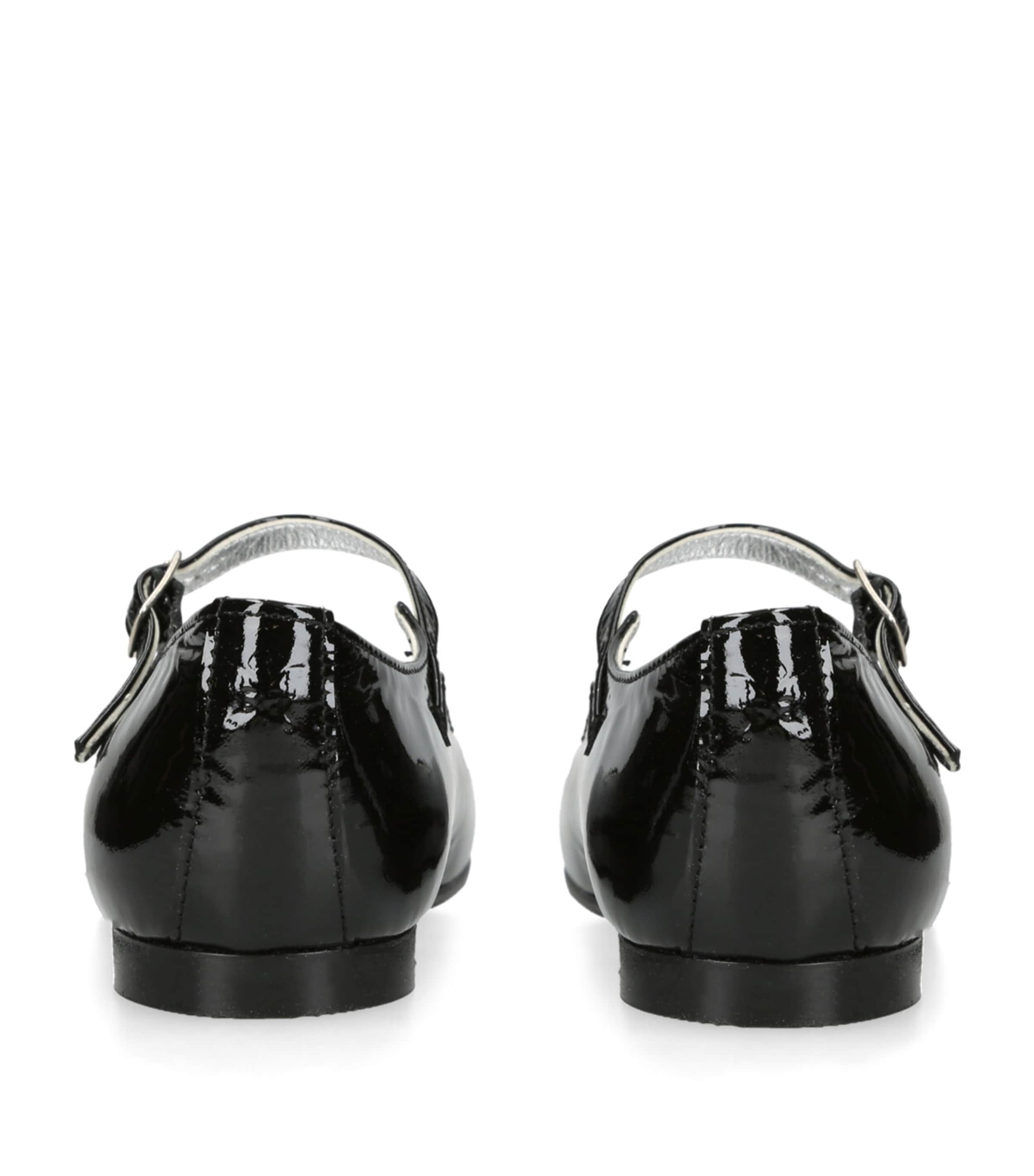 papouelli Patent Leather Siena Mary Janes Black Image 2