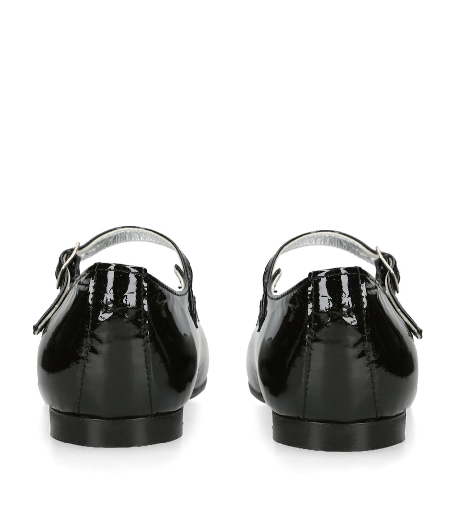 papouelli Patent Leather Siena Mary Janes Black Image 2