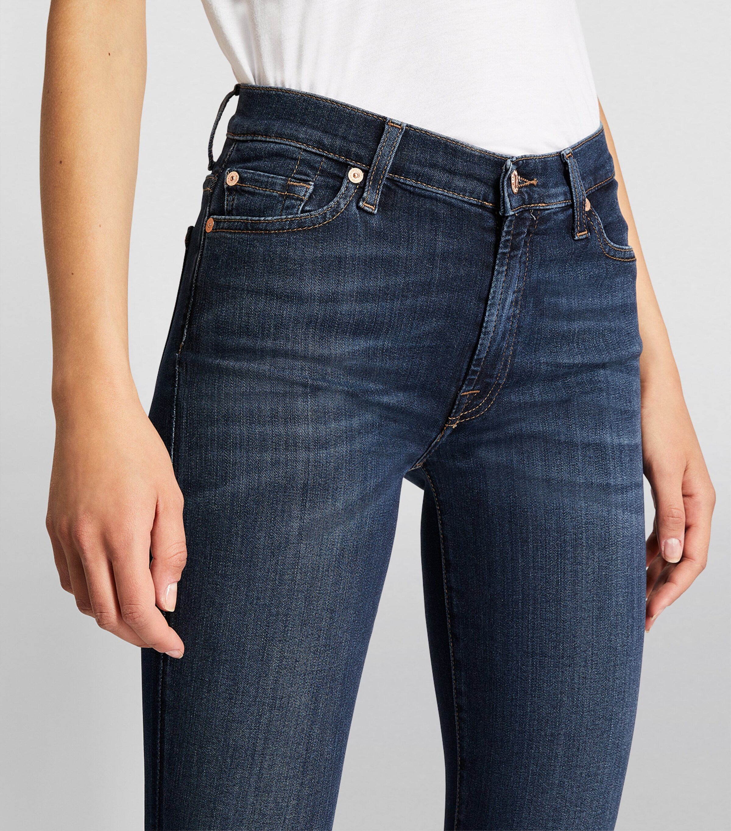 Slim Illusion Luxe Skinny Jeans DARK BLUE Image 7