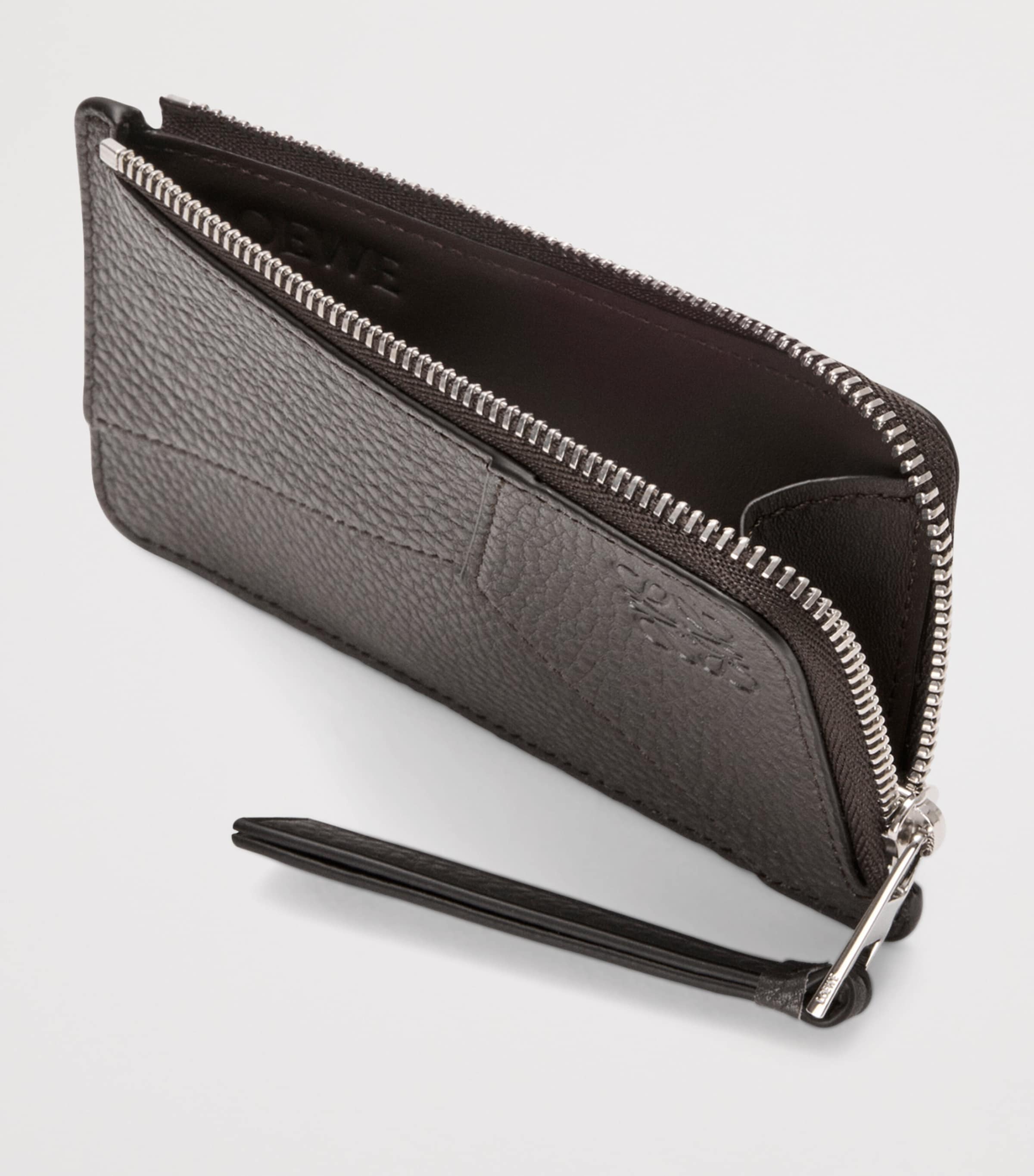 Leather Puzzle Coin Card Holder DARK GREY Image 3