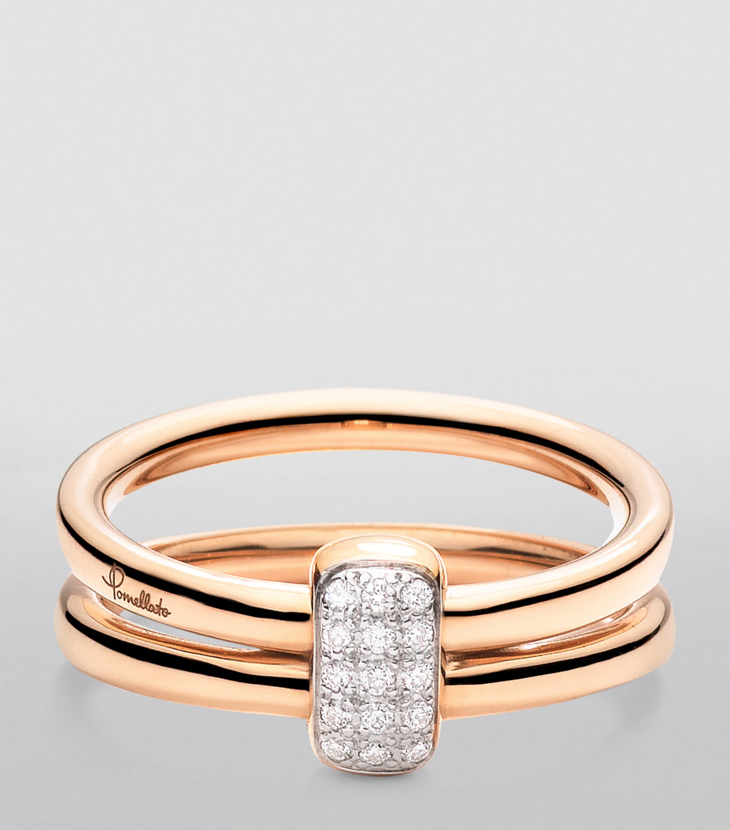 Rose Gold and Diamond Pomellato Together Ring DB000 Image 2