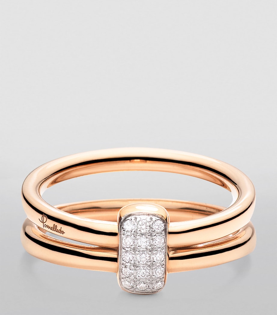 Rose Gold and Diamond Pomellato Together Ring DB000 Image 2