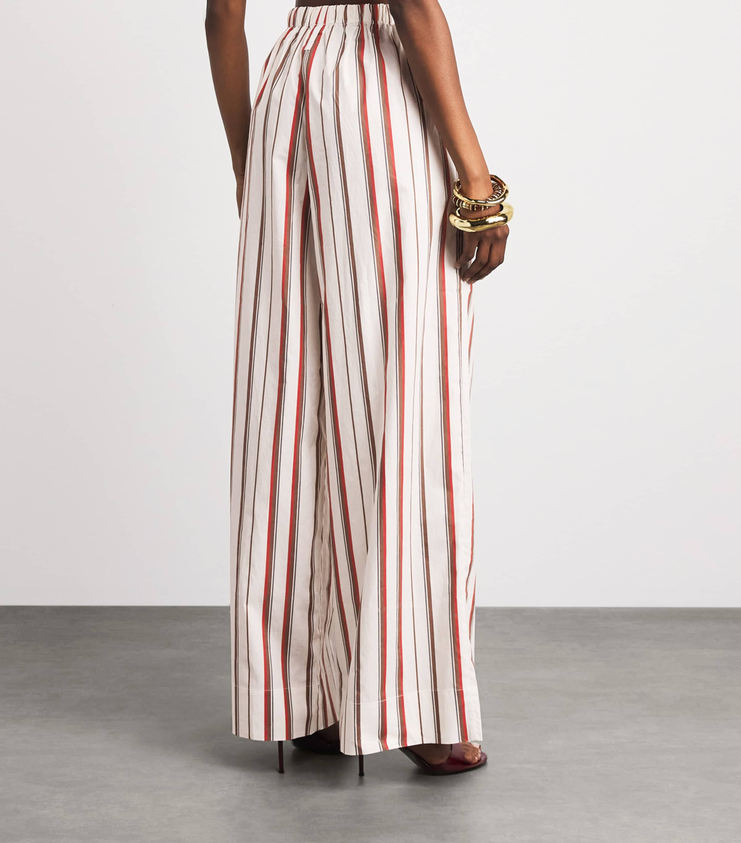 SIR. Womens Stripe Drawstring Alva Trousers Laila Stripe Image 5