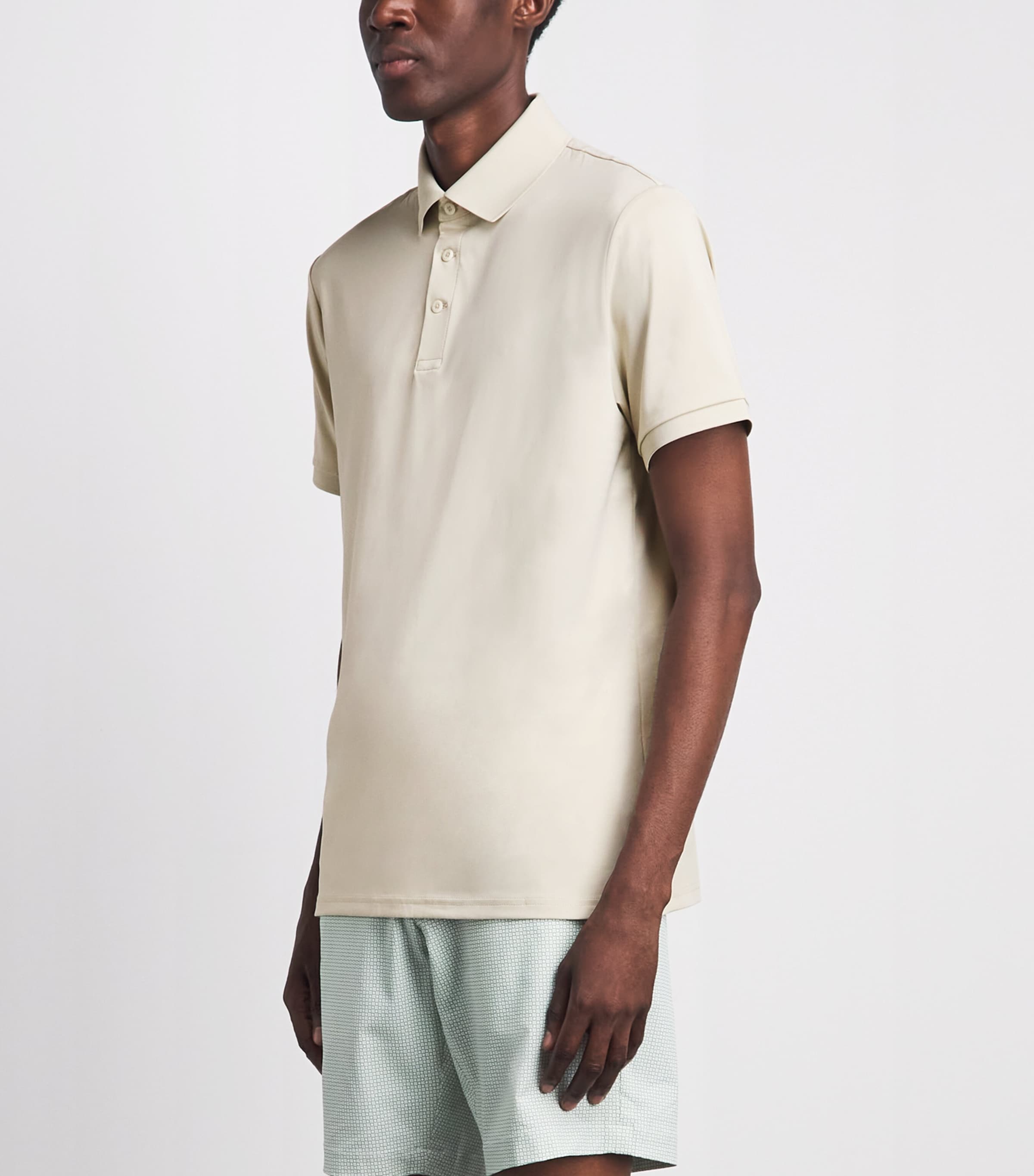 RLX Ralph Lauren Mens Airflow Polo Shirt Basic Sand Image 4