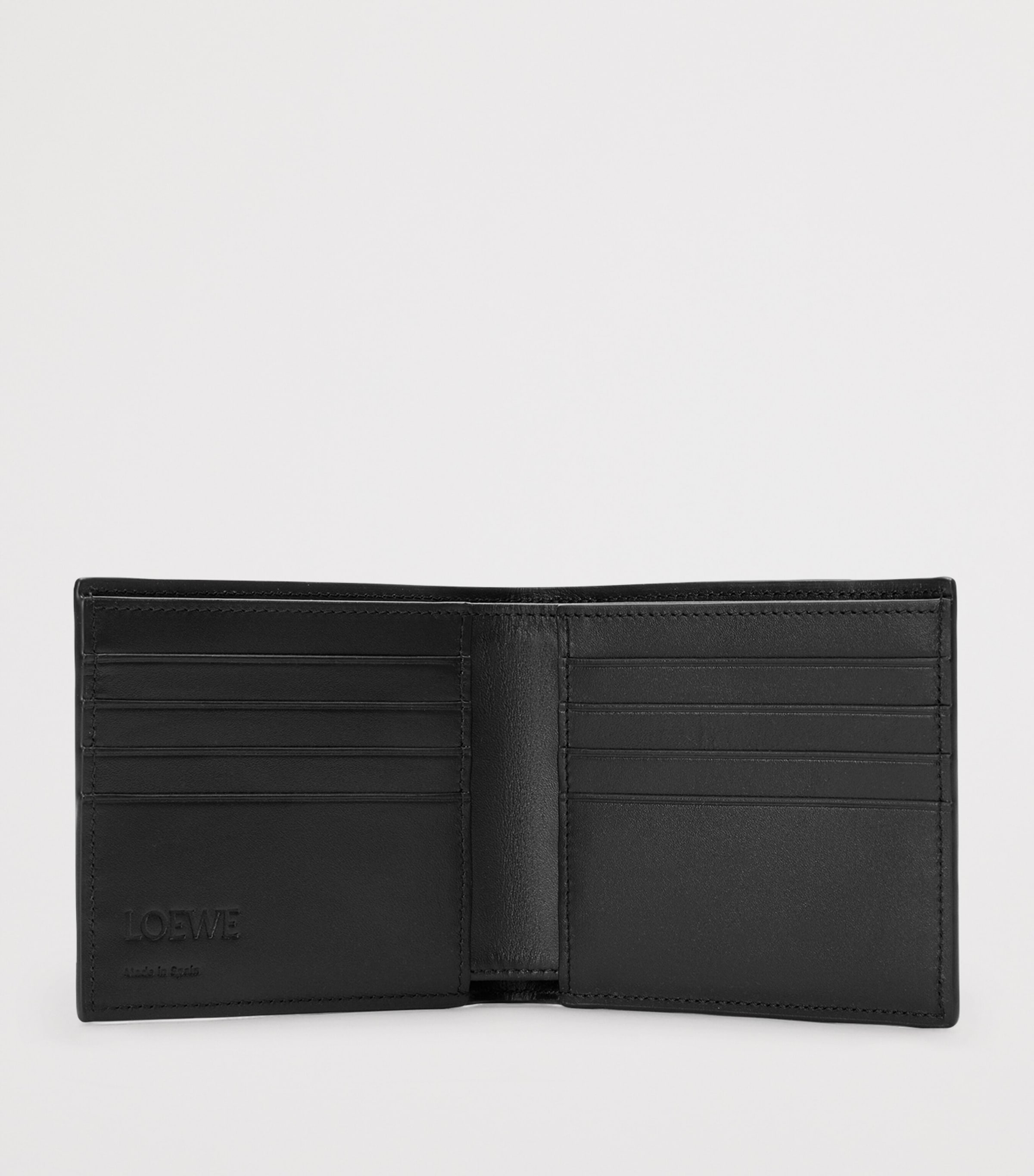 Grained Leather Puzzle Edge Wallet BLACK Image 4