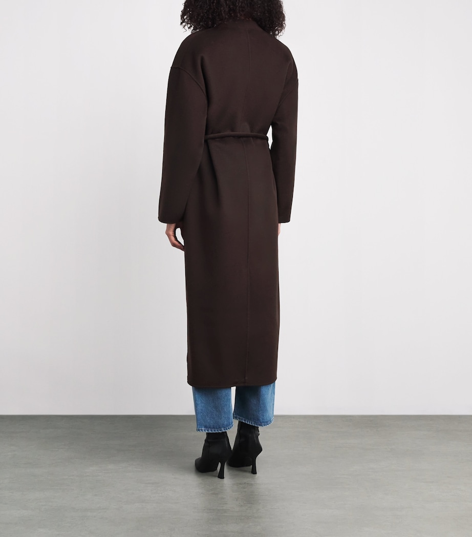 Wool-Cashmere Hunter Coat DEEP BROWN Image 4