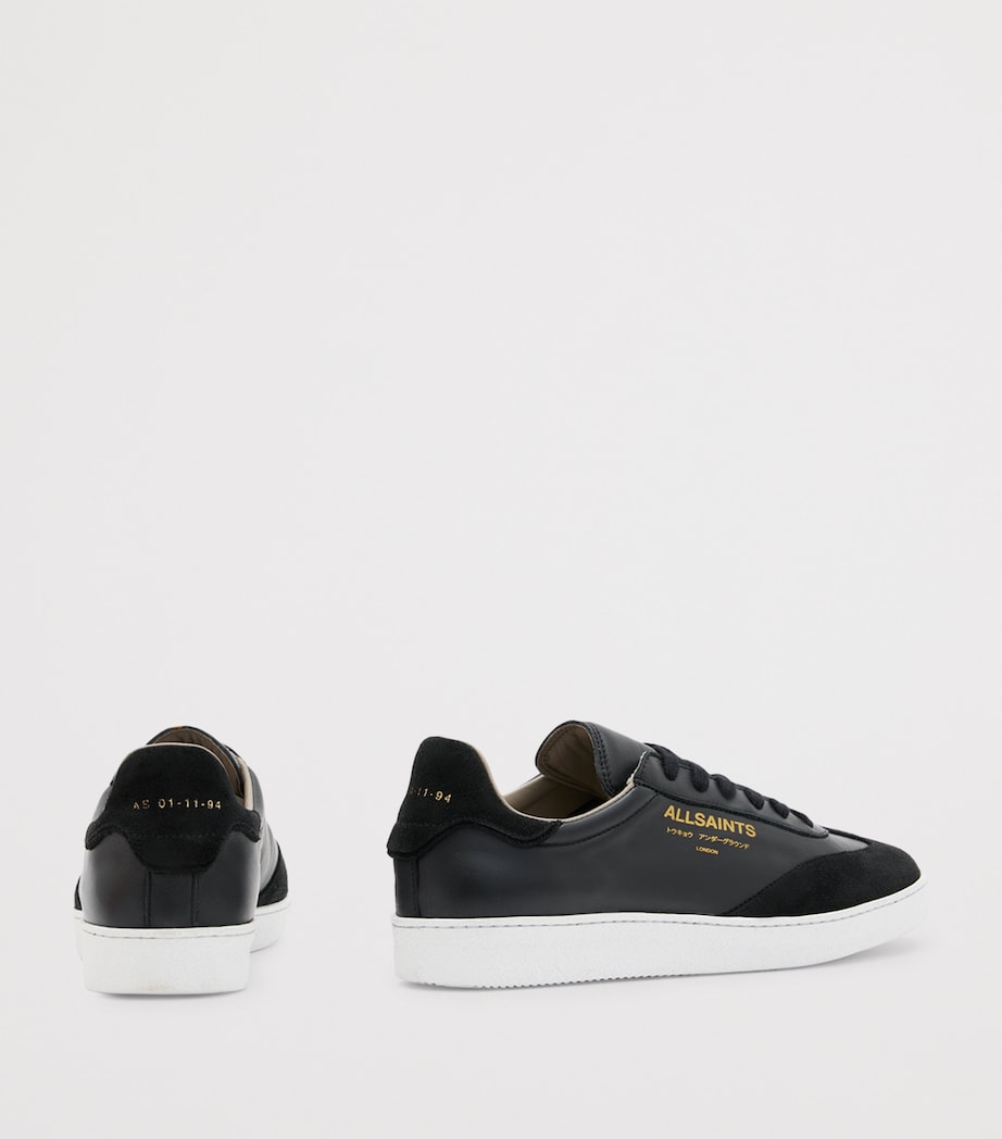 AllSaints Leather Thelma Sneakers Black Image 4