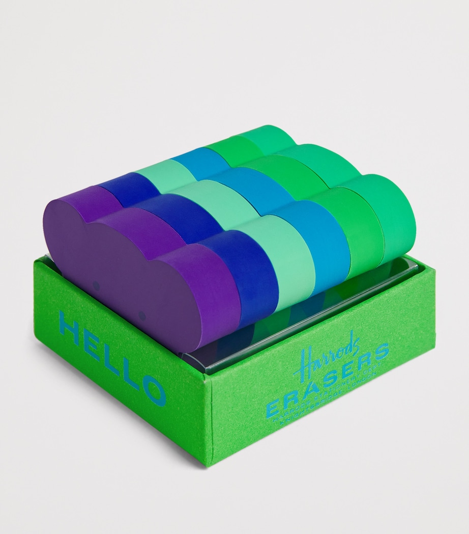 Teddy Bear Erasers (Set of 6) BLUE Image 2