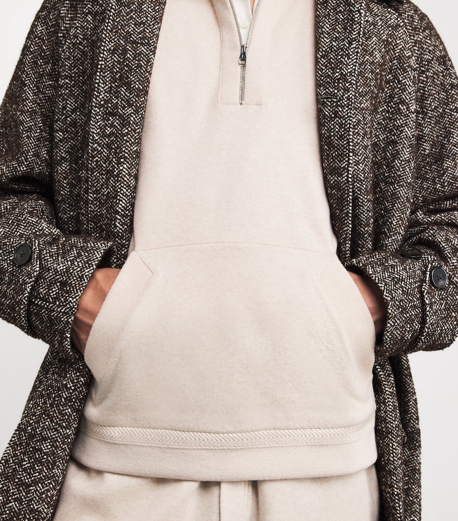 Cashmere Quarter-Zip Sweatshirt SCONE Image 6