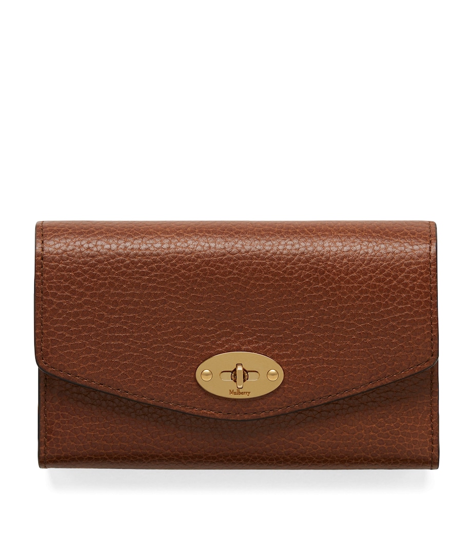 Medium Leather Darley Wallet OAK Image 1