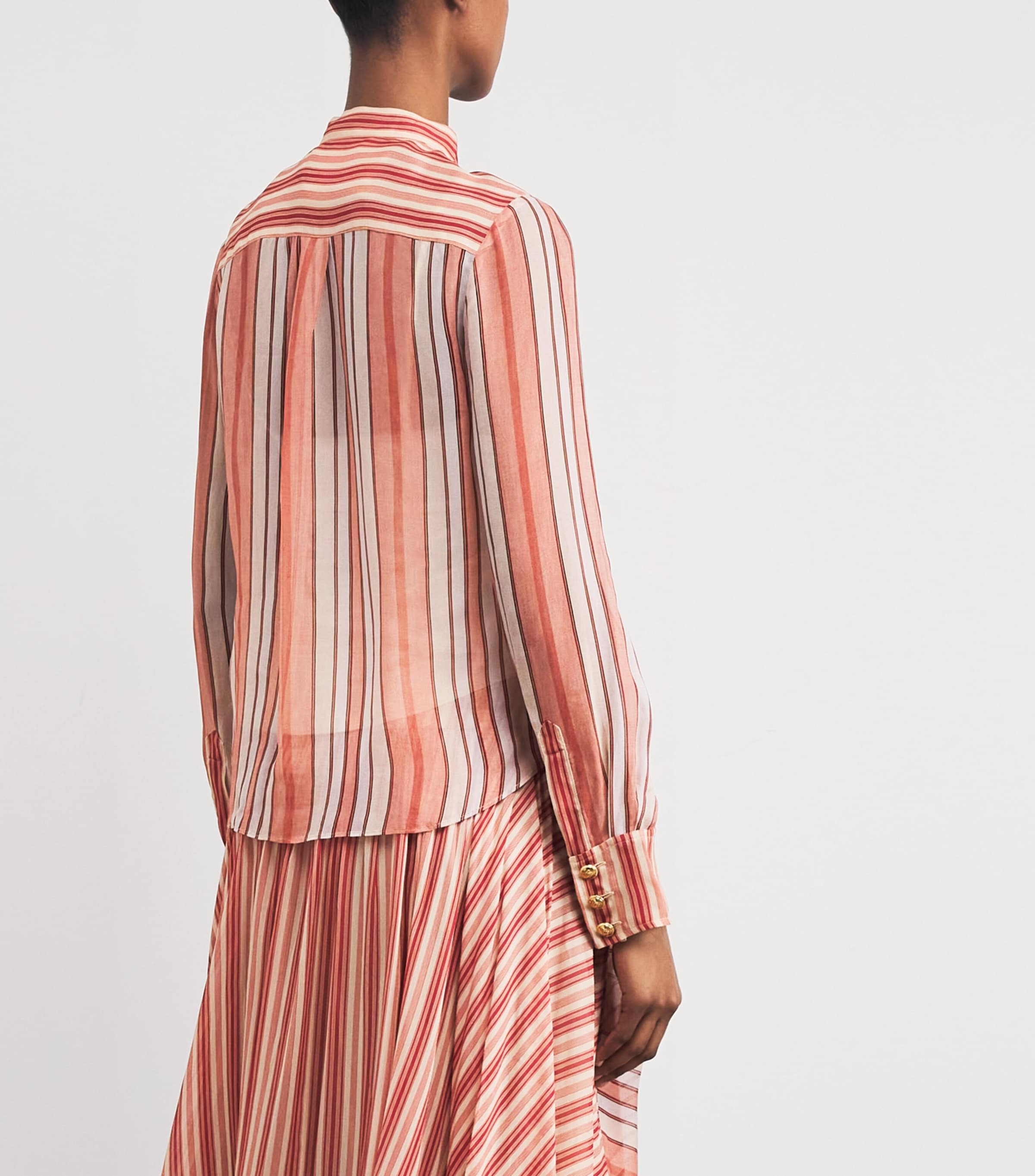 Rebellion Bohemian Stripe Shirt REST RED STRIPE Image 4