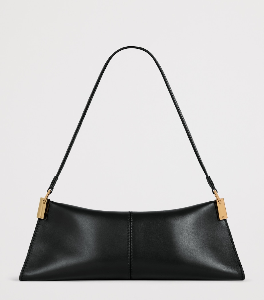 Balmain Small Leather 64-83 Shoulder Bag Noir Image 6