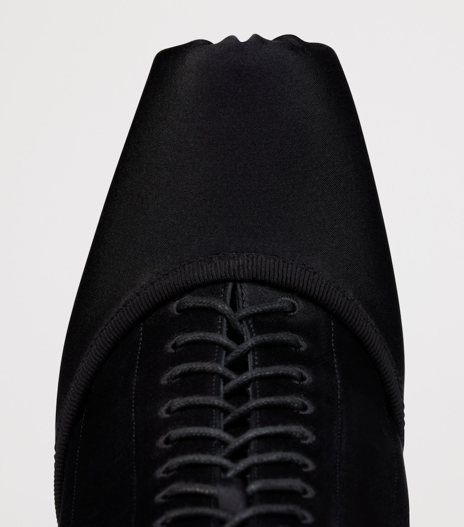 Christian Louboutin Pavlova Leather-Satin Boots 100 Image 5