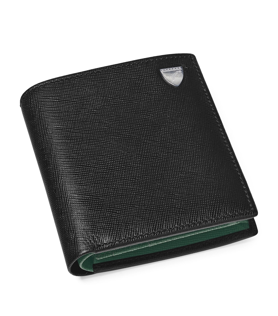 Leather Bi-Fold Wallet BLACK Image 5