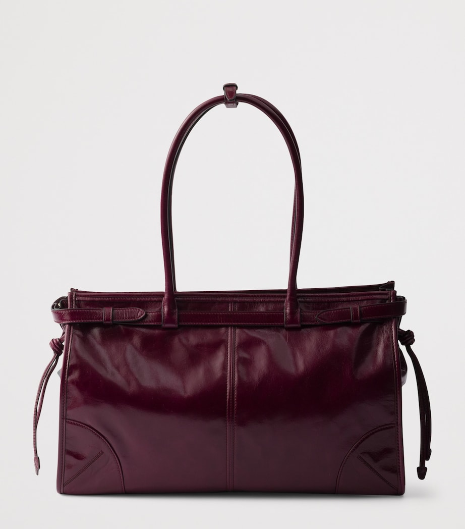 Prada Large Leather Bonnie Top-Handle Bag Image 3