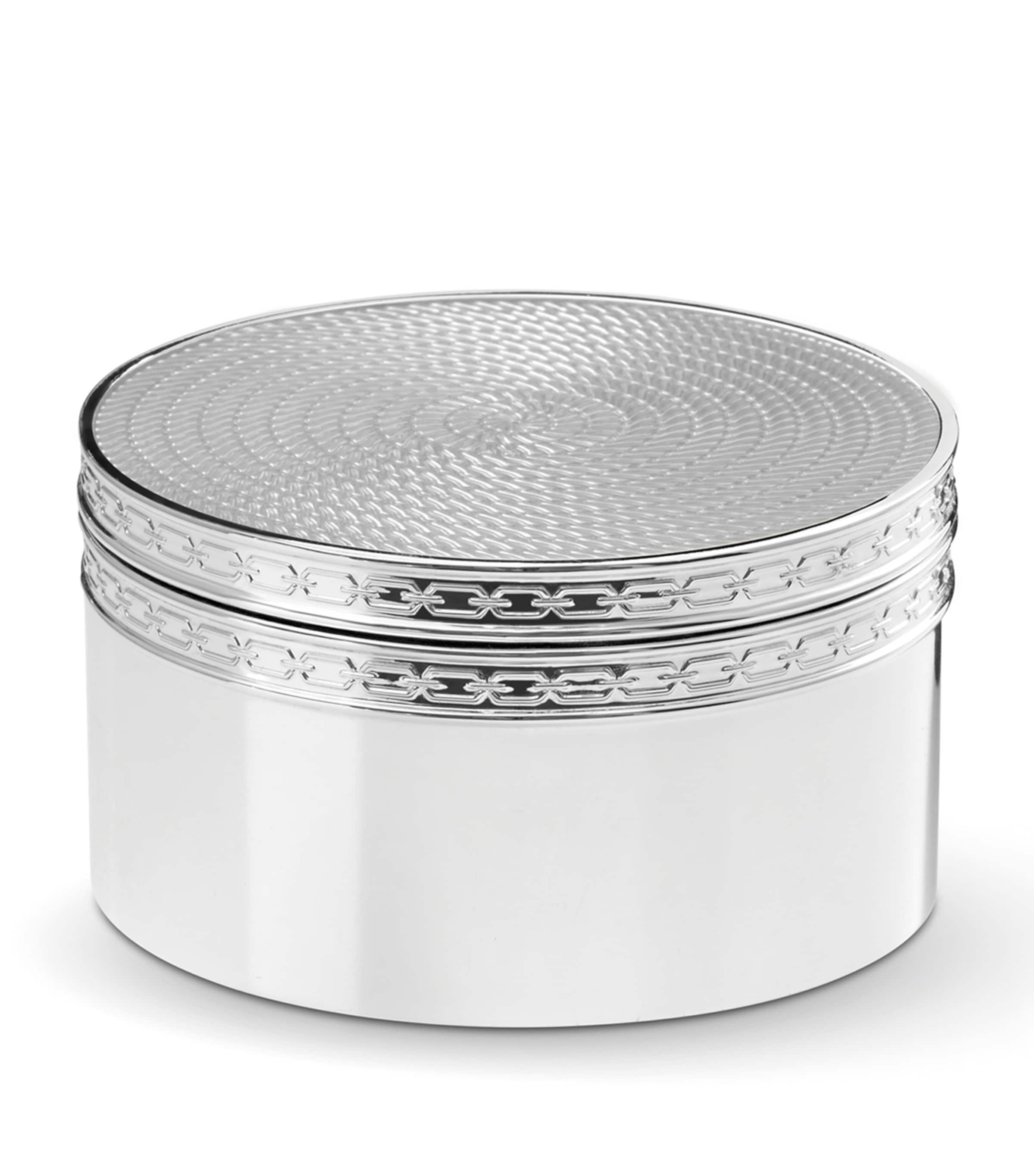 Wedgwood Vera Wang Silver Covered Box In Silver