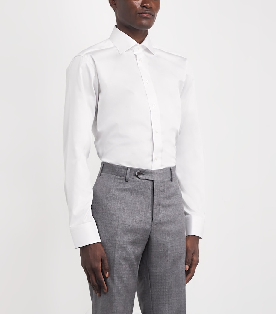 Organic Cotton Elevated Slim-Fit Shirt 00 WHITE Image 3