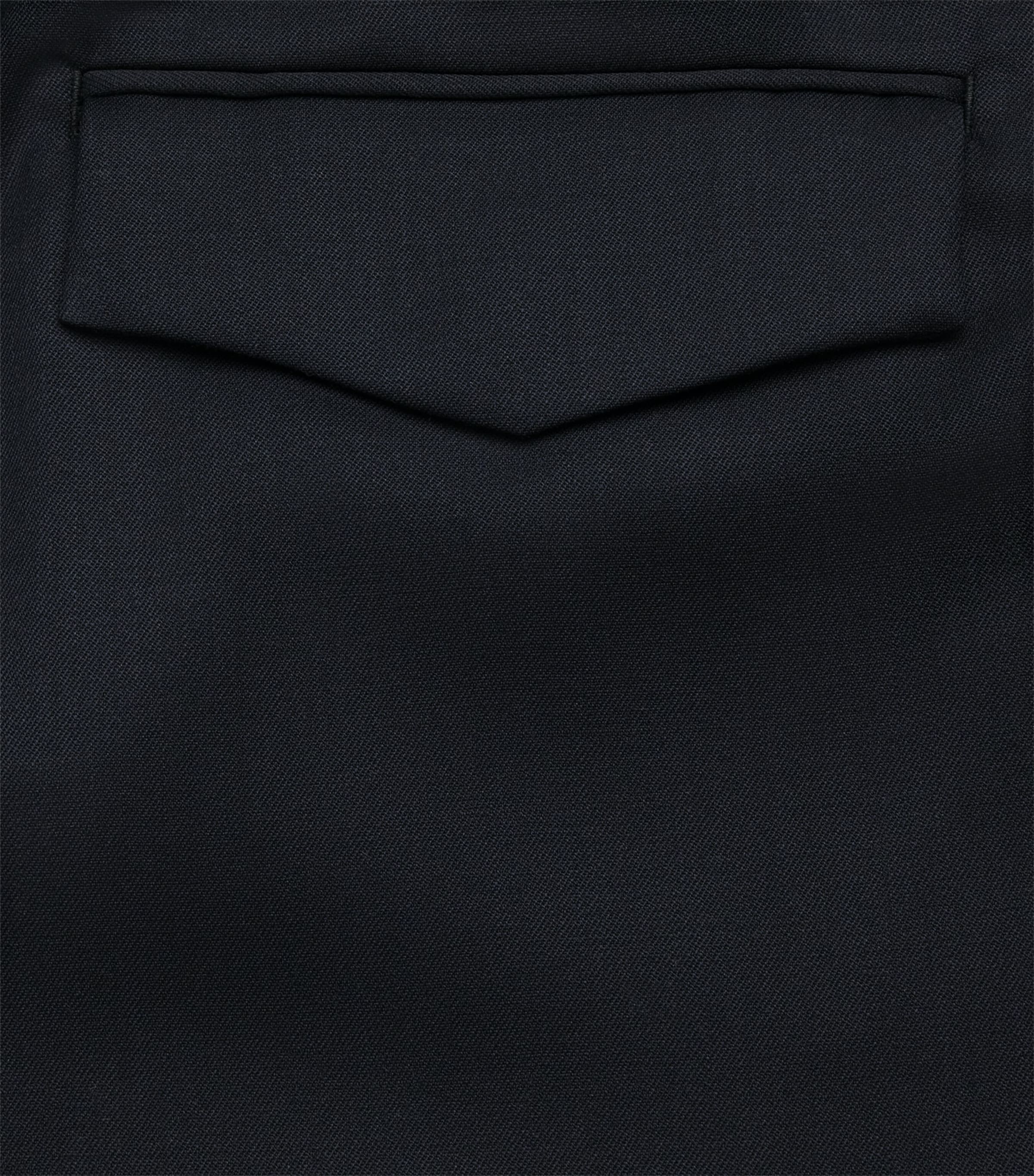 Lardini Mens Wool-Blend Easy Wear Trousers Navy Image 6
