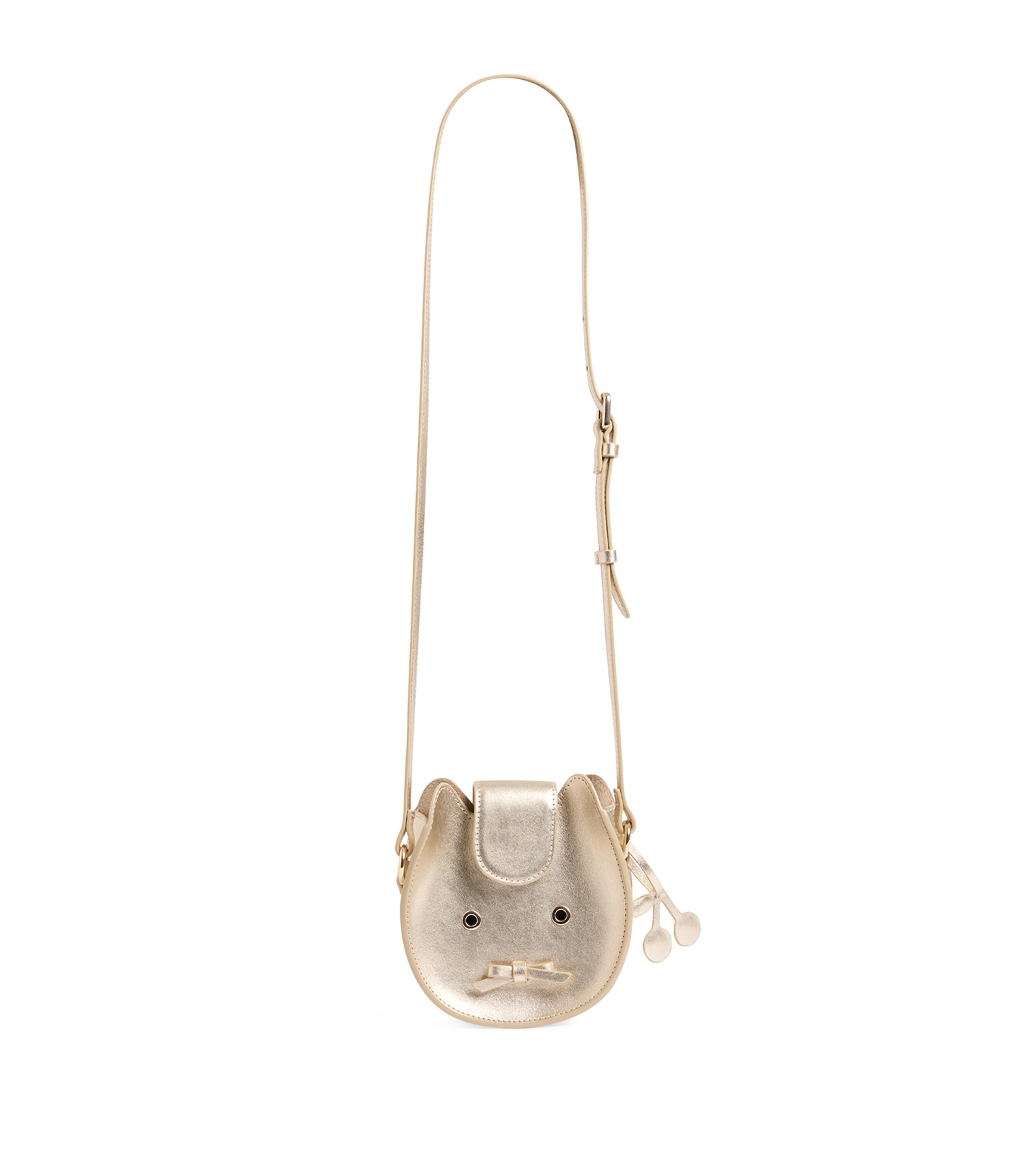Bonpoint Leather Jura Cross-body Bag In Gold