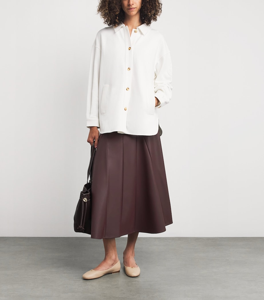 Faux Leather Nocera Maxi Skirt 002 BORDEAUX Image 2