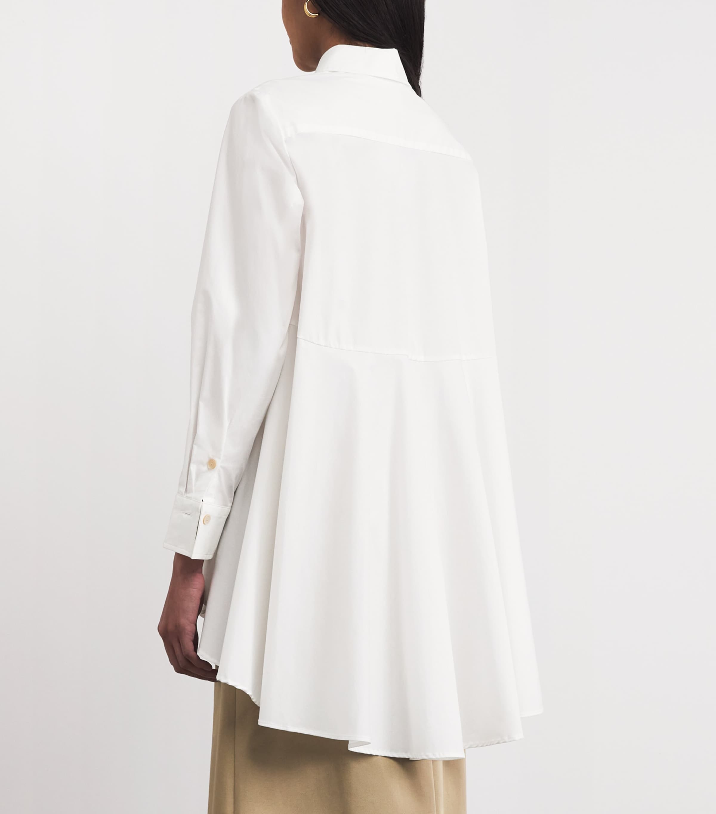 Palmer//Harding Womens Stretch-Cotton Rhythm Shirt White Cotton Twill Image 5