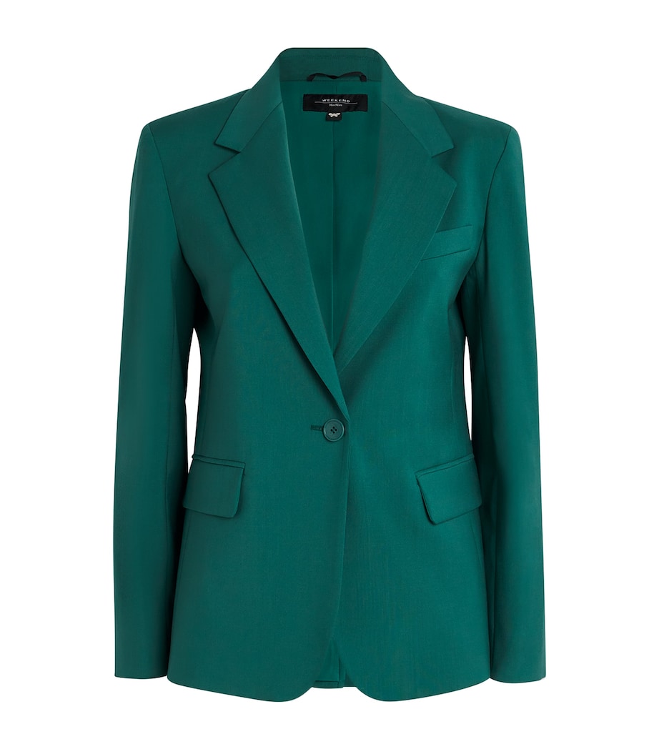 Virgin Wool Blazer GREEN Image 1