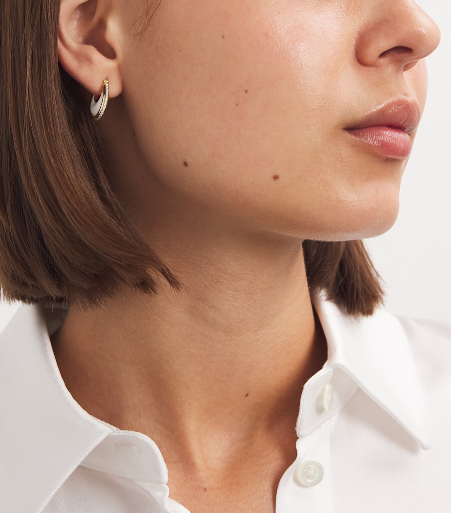 Yellow Gold, Ruby and Diamond Lot N*91 Diana Earrings YELLOW GOLD Image 2